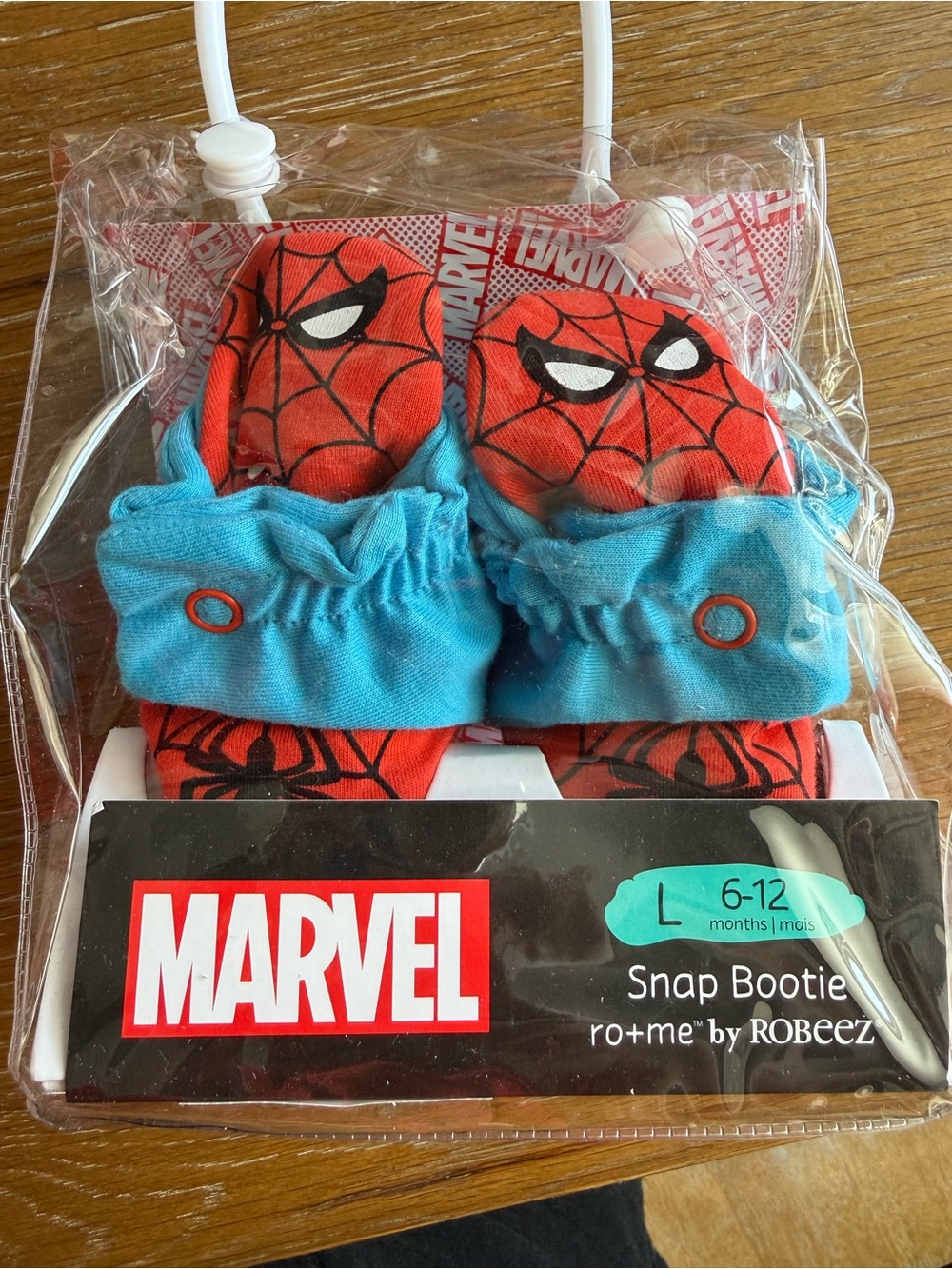 Robeez Marvel Spider-Man Red and Blue Baby Bootie 6-12M